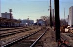 The view looking southbound in the Seaboard yard